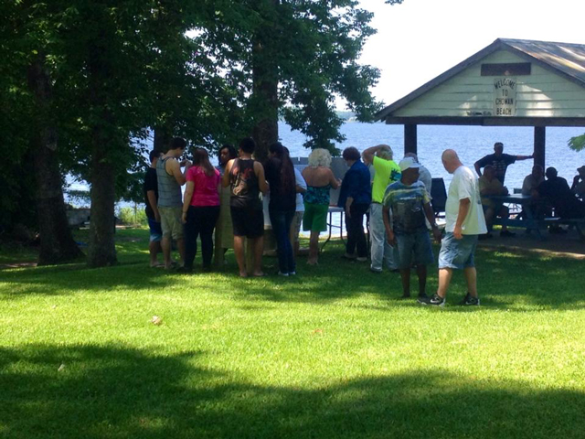 Friends & Family at the Annual
                                Cookout