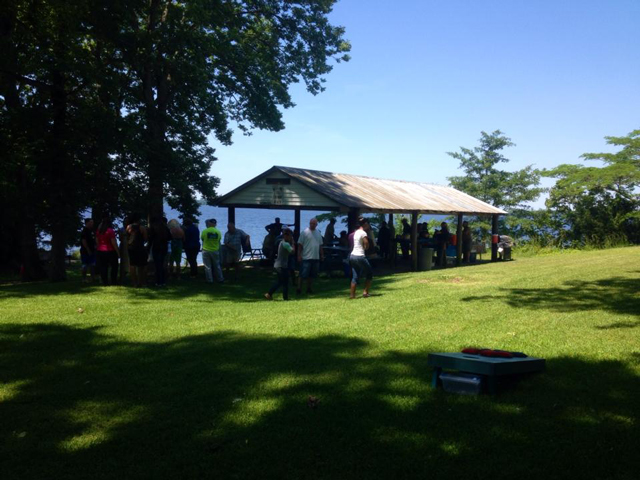 Friends & Family at the Annual
                                Cookout