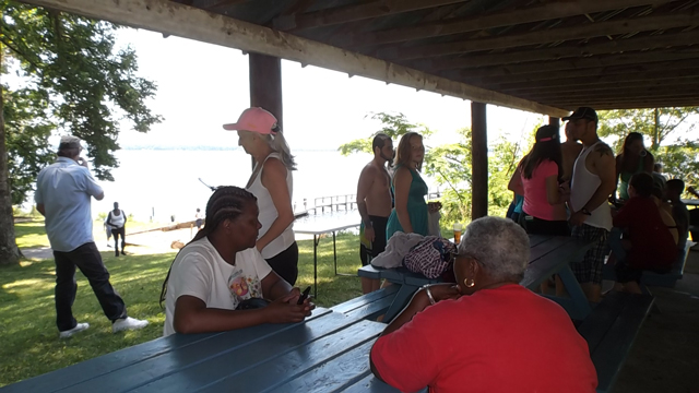 Friends & Family at the Annual
                                Cookout