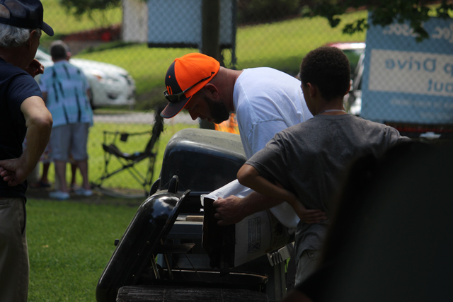 Friends &                                                     Family at the Annual                                                     Cookout