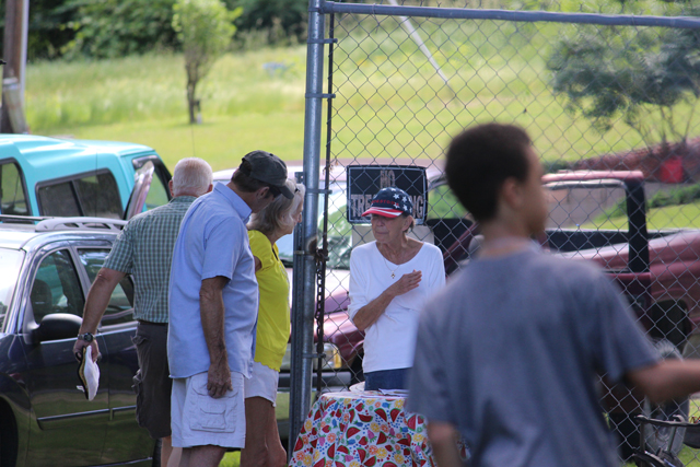 Friends &                                                     Family at the Annual                                                     Cookout