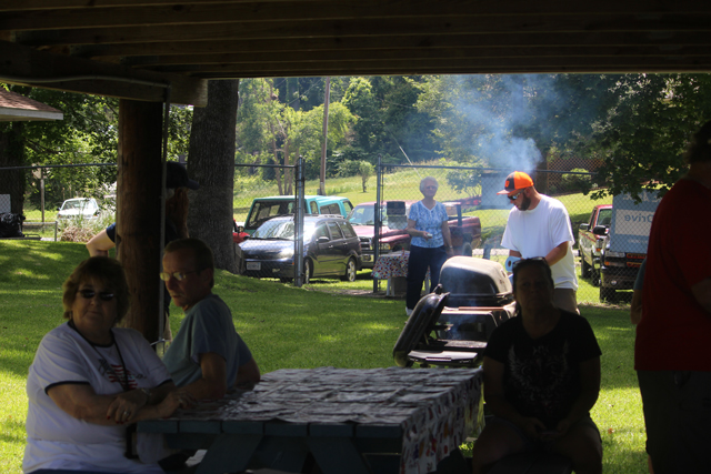 Friends &                                                     Family at the Annual                                                     Cookout