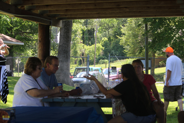 Friends &                                                     Family at the Annual                                                     Cookout