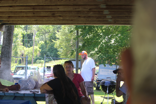 Friends &                                                     Family at the Annual                                                     Cookout