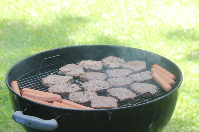 Friends &                                                     Family at the Annual                                                     Cookout