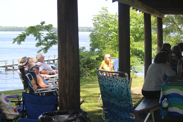 Friends &                                                     Family at the Annual                                                     Cookout