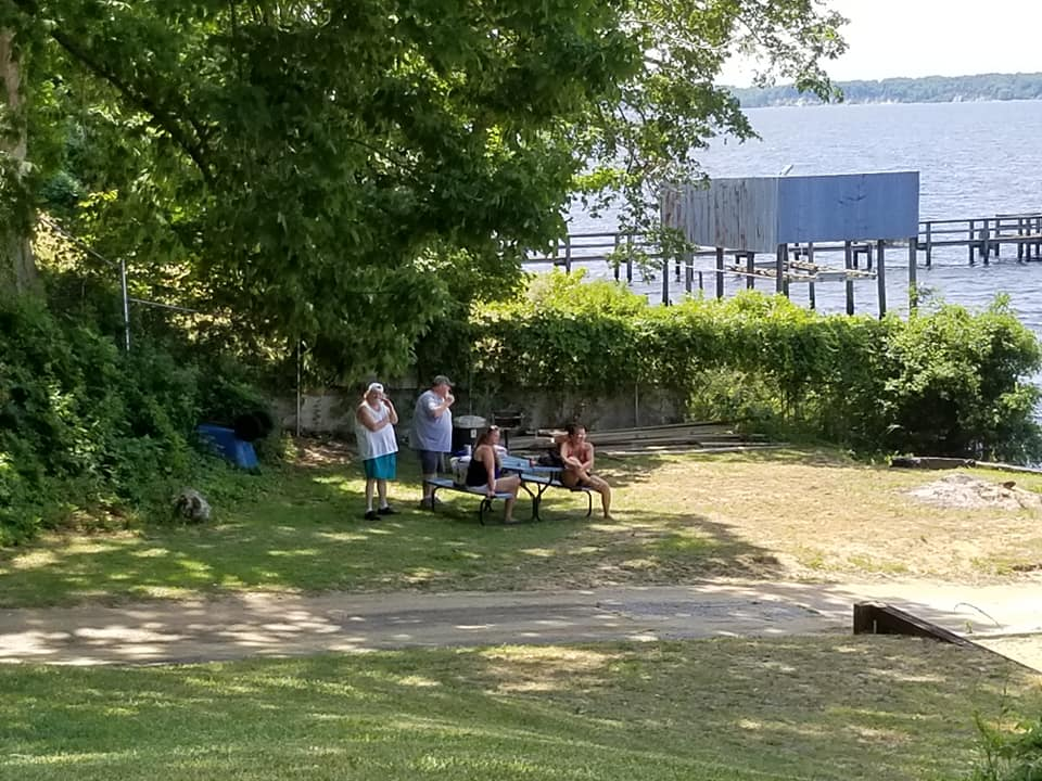 Friends &                                                     Family at the Annual                                                     Cookout