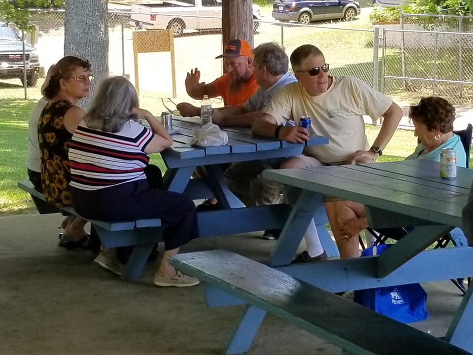 Friends &                                                     Family at the Annual                                                     Cookout