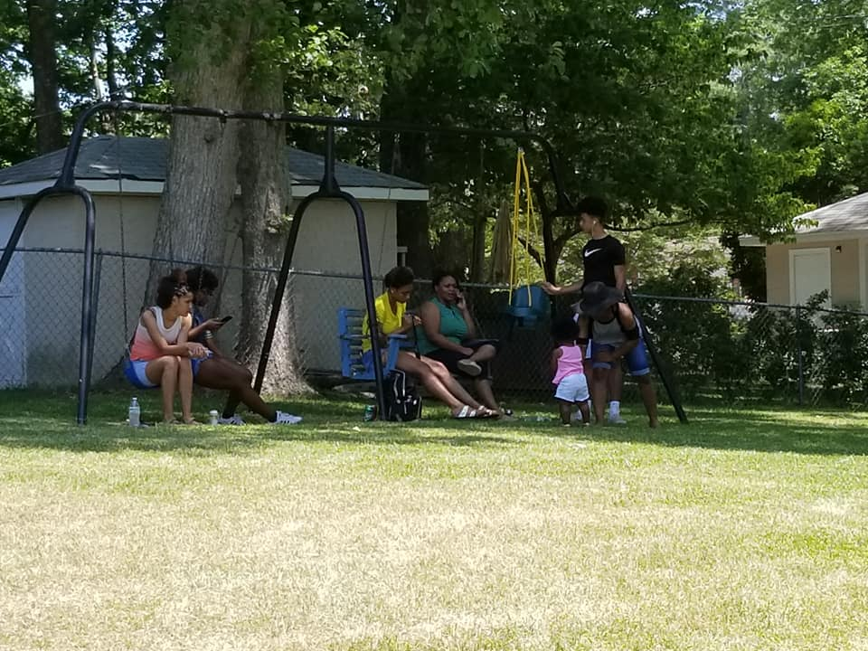 Friends &                                                     Family at the Annual                                                     Cookout