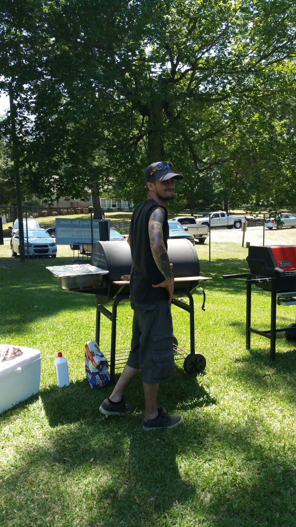 Friends &                                                     Family at the Annual                                                     Cookout