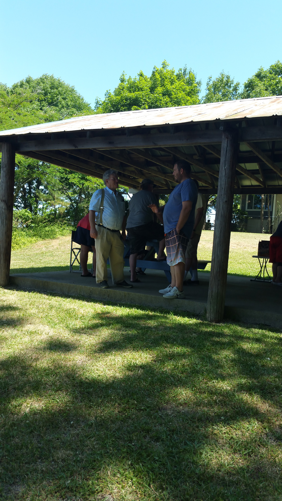 Friends &                                                     Family at the Annual                                                     Cookout