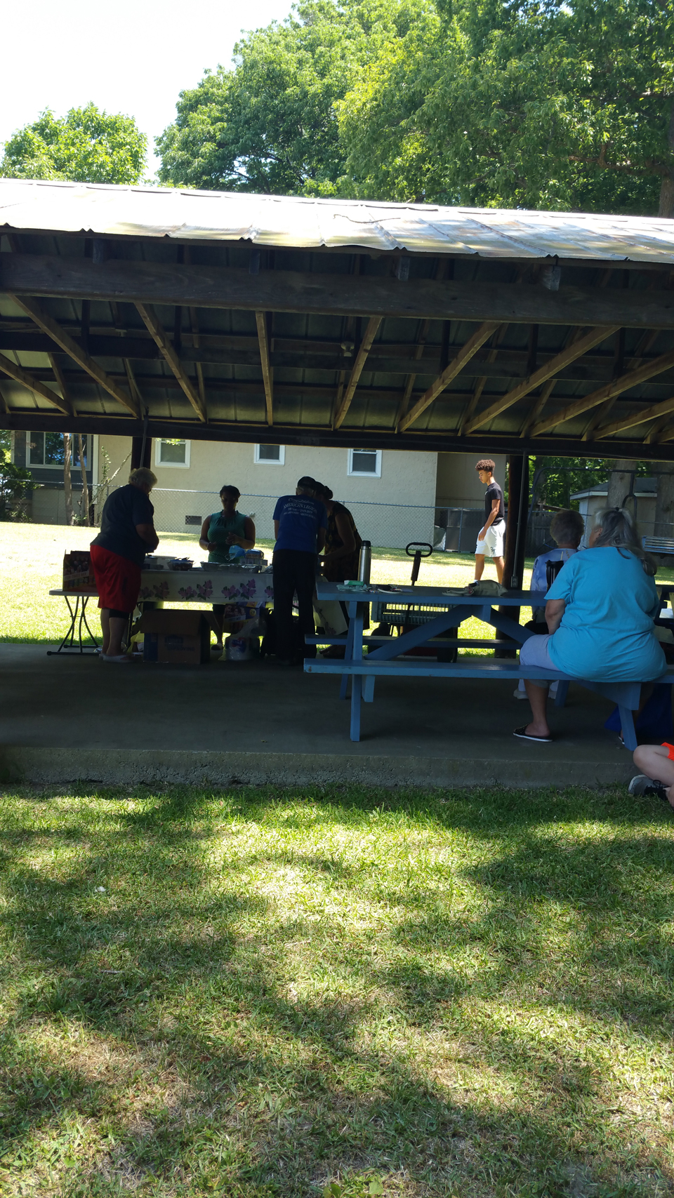 Friends &                                                     Family at the Annual                                                     Cookout