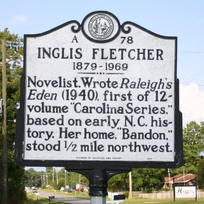 Inglis Fletcher NC Historic Marker