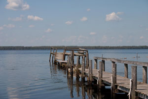 End of Pier mostly intact