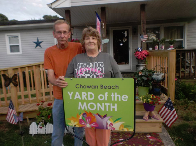 Yard of                                                           the month:                                                           Roberta and                                                           Michael Boyle                                                           ~ 213 Yeopim                                                           Trail