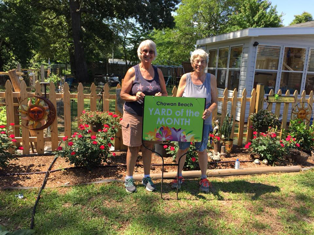 Yard of                                                           the Month: 209                                                           Yeopim Trail -                                                           Marge &                                                           Robin Engel