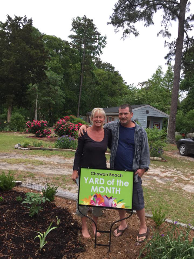 Yard of                                                           the Month: 301                                                           Pasquenoke                                                           Trail -                                                           Christy &                                                           Thomas                                                           Clauson