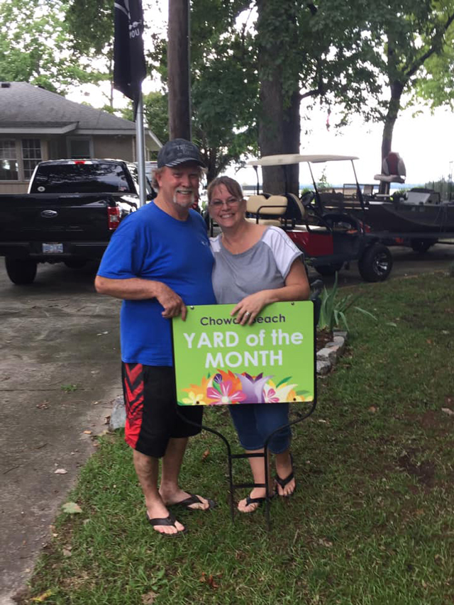 308 Chowan Trail - Dave & Gina Butler - August 2019 Yard of the Month