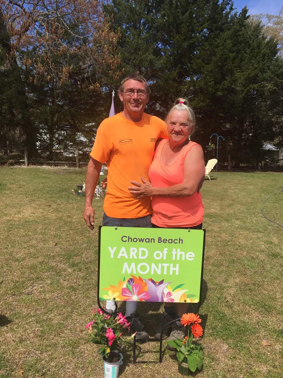 217 Yeopim Trail - Raymond Phillips & Angie Black - April 2019 Yard of the Month