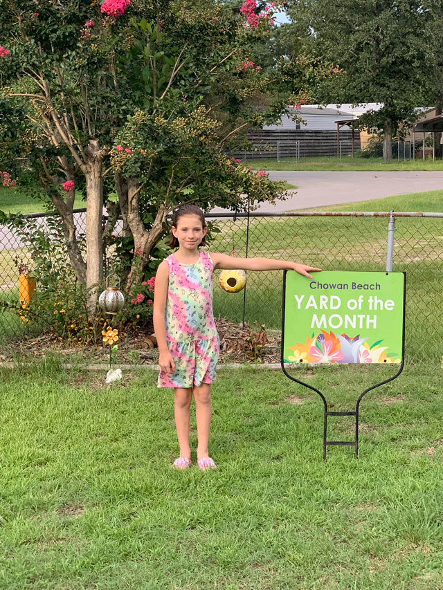 205 Manteo Trail - Duston & Casey McNeil August 2024 Yard of the Month